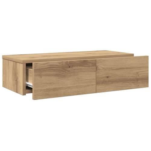 Zidna polica s ladicama umjetnički hrast izrađeno drvo - hrast artisan 60 x 26.5 x 15 cm 1 Cijena