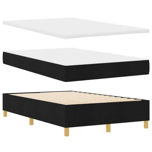 Box Spring Krevet s Madracem i Klupom Crni 120x190 cm Tkanina Cijena