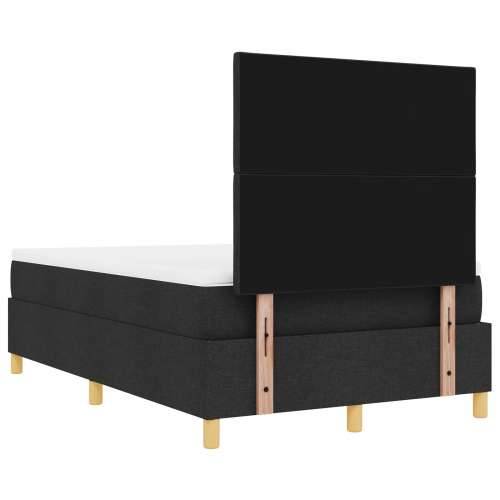 Box Spring Krevet s Madracem i Klupom Crni 120x190 cm Tkanina Cijena