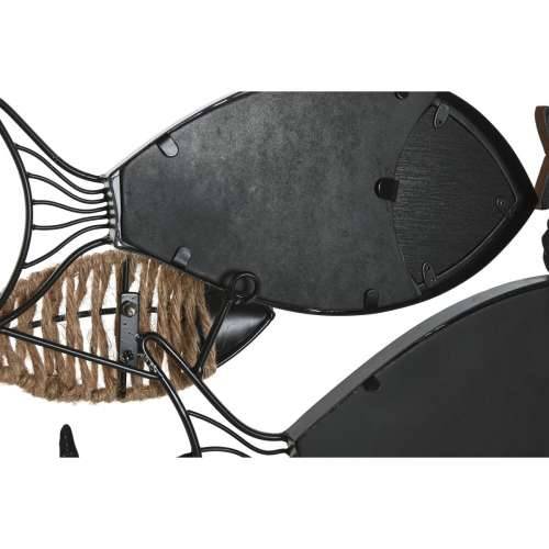 Zidno ogledalo Home ESPRIT Crna Prirodno Ribe 83 x 5,5 x 36 cm Cijena