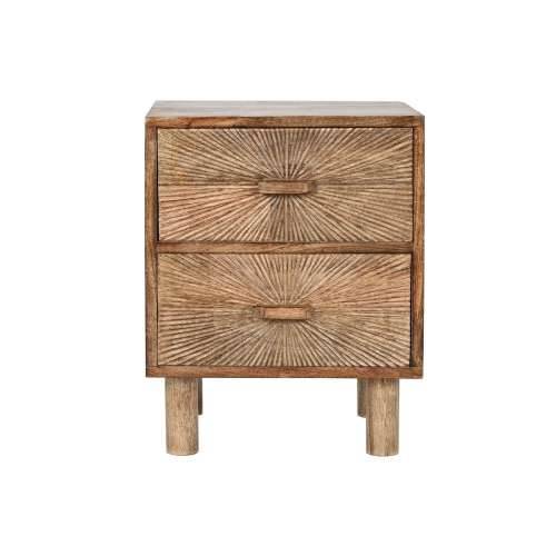 Noćni ormarić Home ESPRIT Prirodno 40 x 34 x 50 cm Cijena