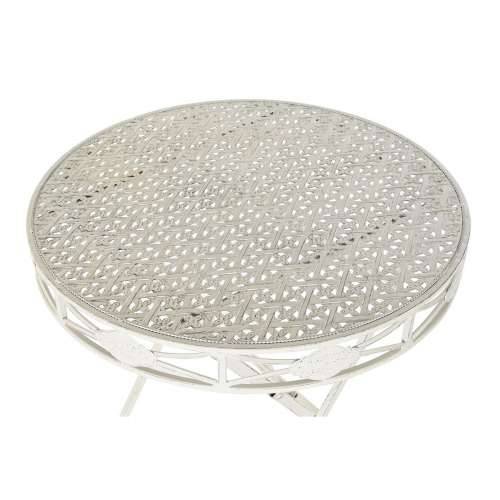 Blagavaonski stol Home ESPRIT Bijela Metal 70 x 70 x 73 cm Cijena