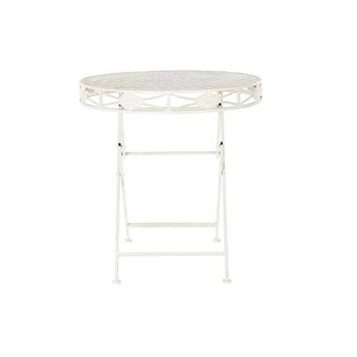 Blagavaonski stol Home ESPRIT Bijela Metal 70 x 70 x 73 cm Cijena