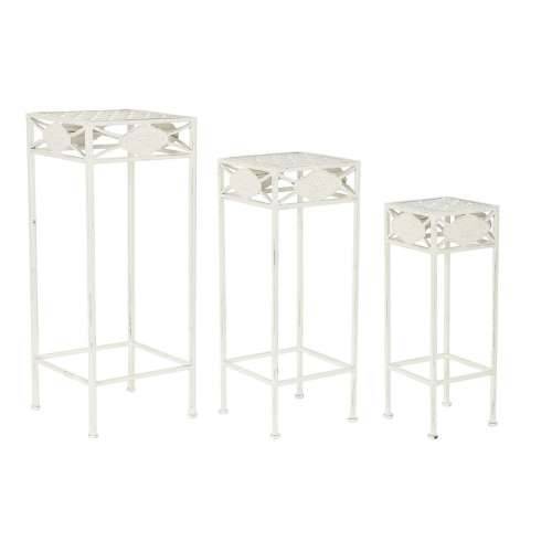Set od tri stolice Home ESPRIT Bijela 30 x 30 x 70 cm (3 Dijelovi) Cijena