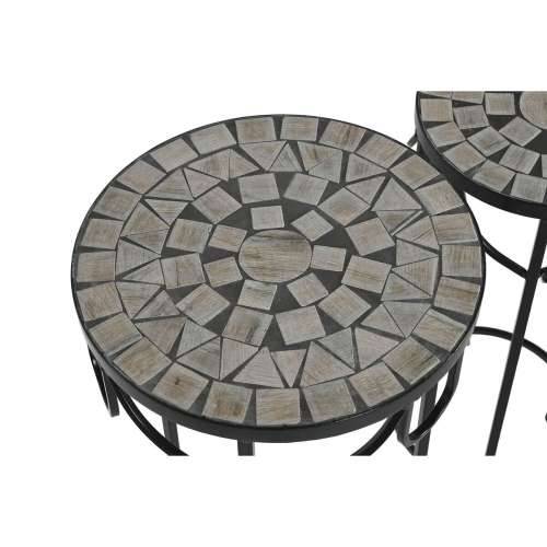 Set od tri stolice Home ESPRIT Crna 30 x 30 x 69 cm (3 Dijelovi) Cijena