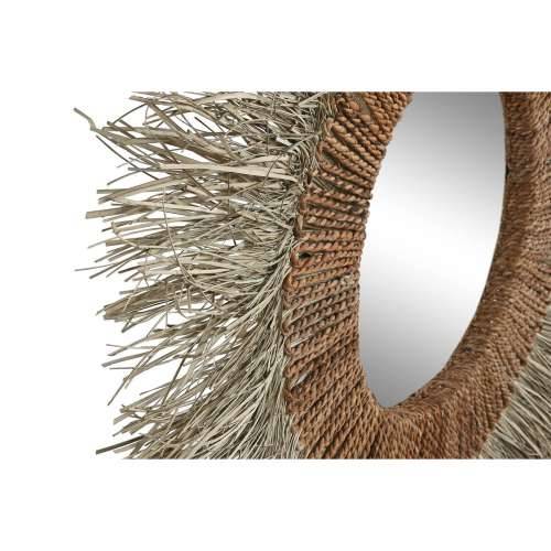 Zidno ogledalo Home ESPRIT Smeđa Prirodno Tropsko 130 x 17 x 130 cm Cijena