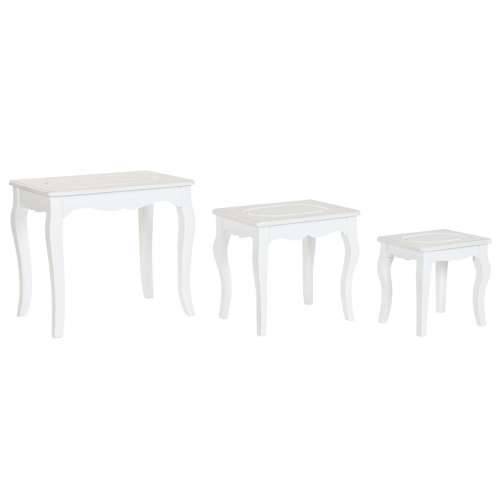 Pomoćni stolić Home ESPRIT Bijela Svjetlo siva 53 x 35 x 47 cm Cijena