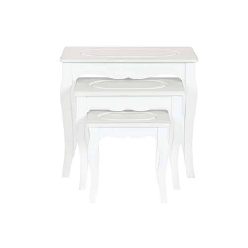Pomoćni stolić Home ESPRIT Bijela Svjetlo siva 53 x 35 x 47 cm Cijena