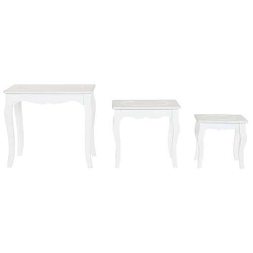 Pomoćni stolić Home ESPRIT Bijela Svjetlo siva 53 x 35 x 47 cm Cijena