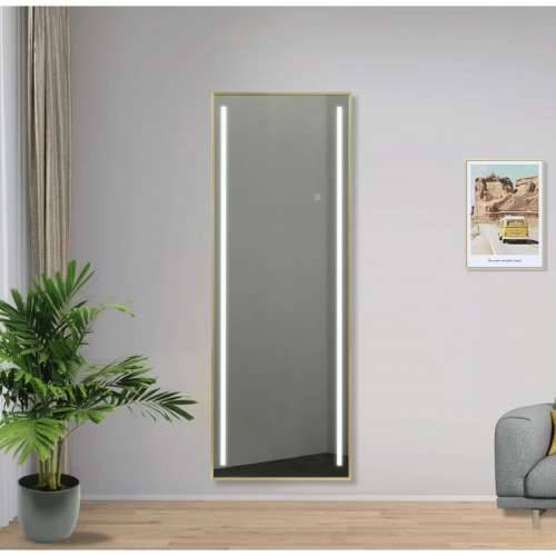 Dugo ogledalo Home ESPRIT zlatan Aluminij 60 x 5 x 165 cm Cijena