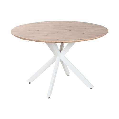 Blagavaonski stol Home ESPRIT Bijela Smeđa Željezo Drvo MDF 120 x 120 x 75 cm Cijena
