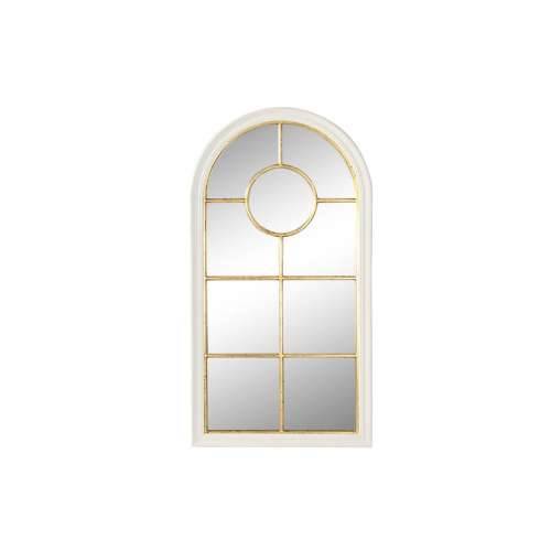 Zidno ogledalo Home ESPRIT Bijela zlatan Prozor 68 x 4 x 128 cm Cijena