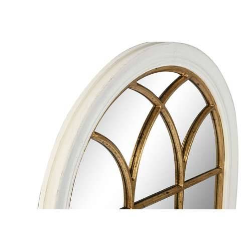 Zidno ogledalo Home ESPRIT Bijela zlatan Prozor 68 x 4 x 128 cm Cijena