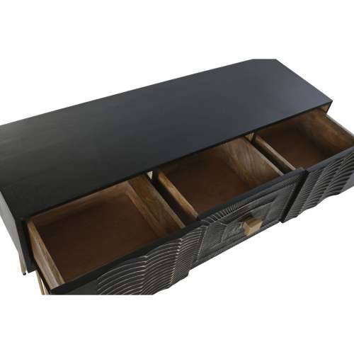 Konzola Home ESPRIT Crna zlatan 120 x 38 x 76 cm Cijena