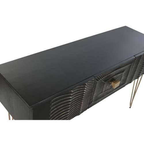 Konzola Home ESPRIT Crna zlatan 120 x 38 x 76 cm Cijena