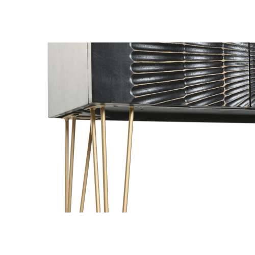 Konzola Home ESPRIT Crna zlatan 120 x 38 x 76 cm Cijena