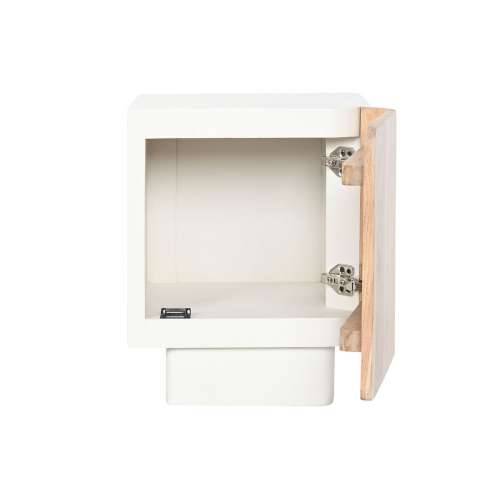 Noćni ormarić Home ESPRIT Bijela Prirodno 40 x 35 x 50 cm Cijena