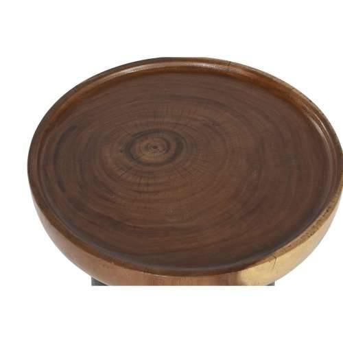 Pomoćni stolić Home ESPRIT Smeđa Crna 39 x 39 x 35 cm Cijena