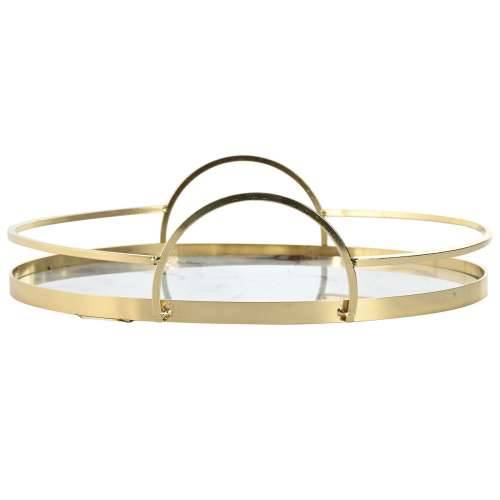 Set pladnjeva Home ESPRIT Bijela zlatan moderan 30 x 30 x 6 cm (2 kom.) Cijena