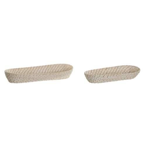 Pladanj za aperitive Home ESPRIT Bijela Prirodno 44 x 18 x 7 cm Cijena