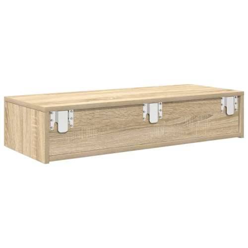 Zidna polica s ladicama sonoma hrast konstruirano drvo - sonoma hrast 80 x 33 x 17 cm 1 Cijena