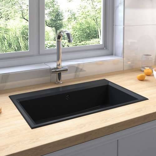 Kuhinjski Sudoper Crni 790x500x193 mm Granit Cijena
