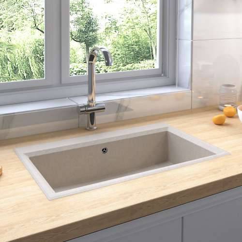 kuhinjski sudoper bež 790x500x193 mm granit Cijena