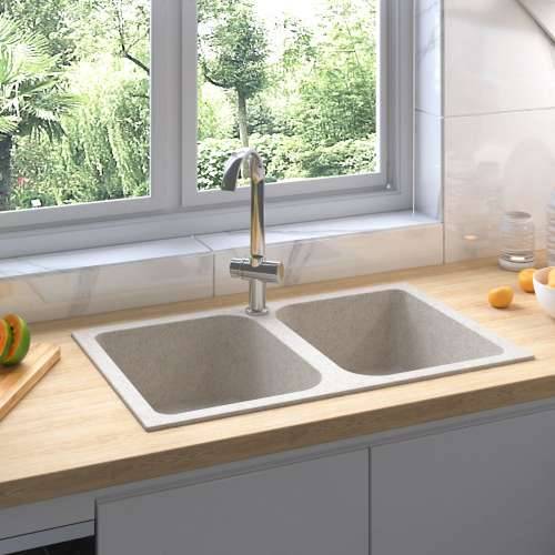 Kuhinjski Sudoper Bež 760x480x184 mm Granit Cijena