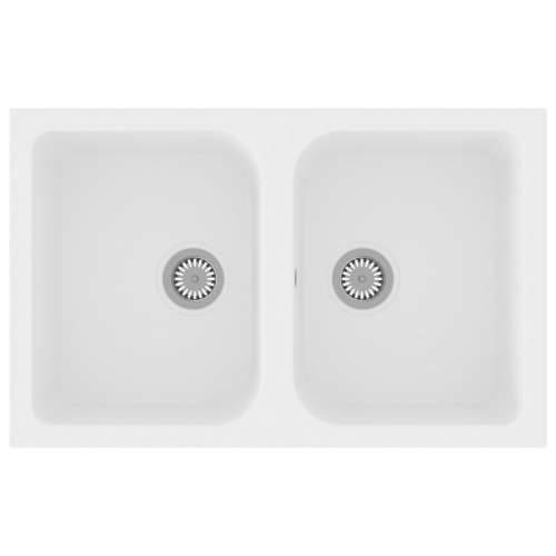 kuhinjski Lavabo - Umivaonik bijeli 760x480x184 mm granita Cijena