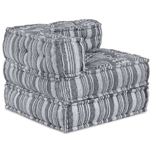 3-sjedna modularna pouf sofa svijetlosiva Cijena