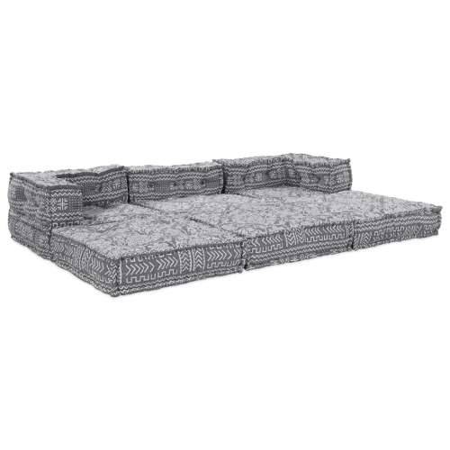 Modularna Sofa za 3 Osobe koja se Pretvara u Svjetlosivu Tkaninu Cijena