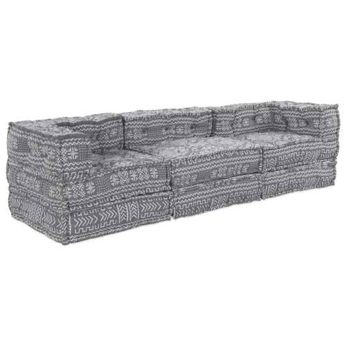 Modularna Sofa za 3 Osobe koja se Pretvara u Svjetlosivu Tkaninu Cijena