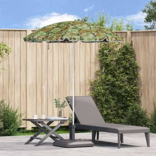 Suncobran za plažu s metalnom podlogom maskirni 161x193 cm poliester Cijena