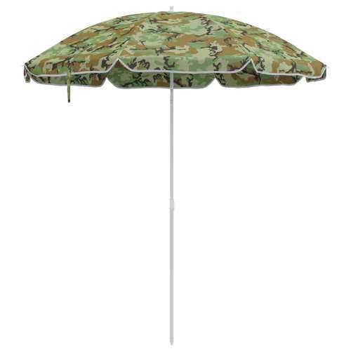 Suncobran za plažu s metalnom podlogom maskirni 161x193 cm poliester Cijena