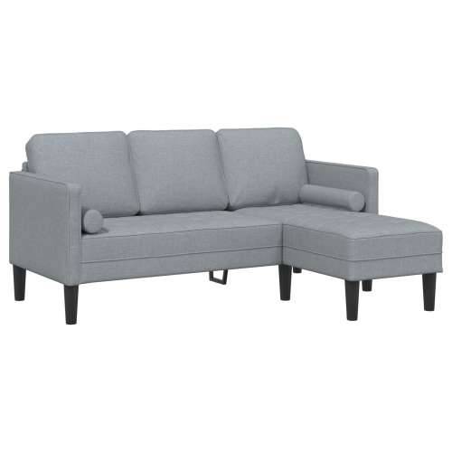 Kutna Soha 3-sjedalna Svjetlosiva 160 cm Tkanina Cijena