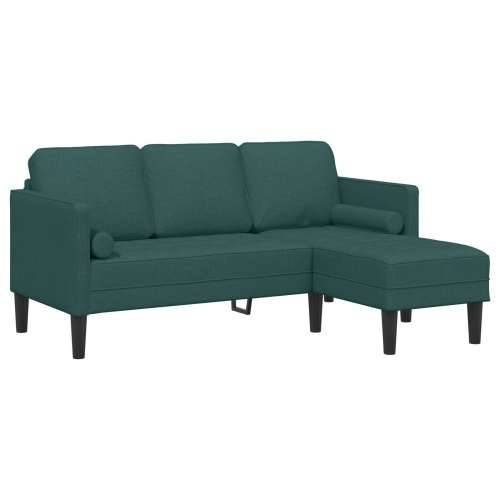 Kutna Sofa za 3 Osobe, Tamnozelena, 160 cm, Tkanina Cijena