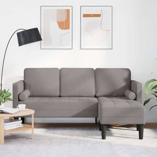 Kutna Sofa L-oblik Smeđesiva 160 cm Tkanina Cijena