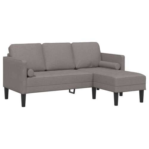 Kutna Sofa L-oblik Smeđesiva 160 cm Tkanina Cijena