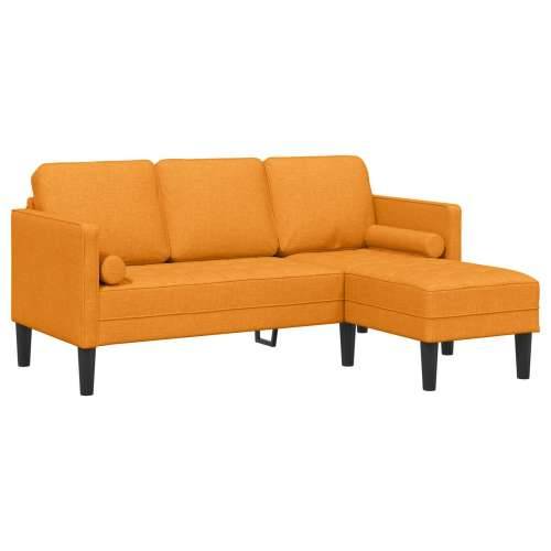 Sofa L-oblik 3-sjedala Tamno žuta 160 cm Tkanina Cijena
