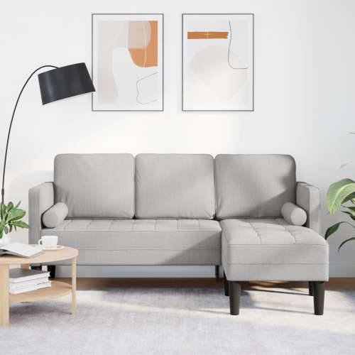 3-sjedalna kutna sofa u oblaku siva 160 cm tkanina Cijena