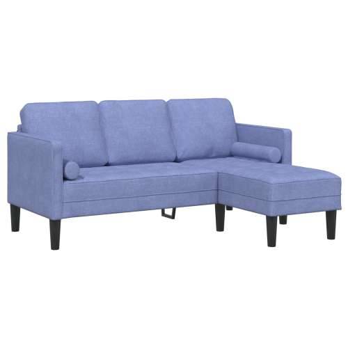 trosjed L-oblik plave boje od jeansa 160 cm tkanina Cijena