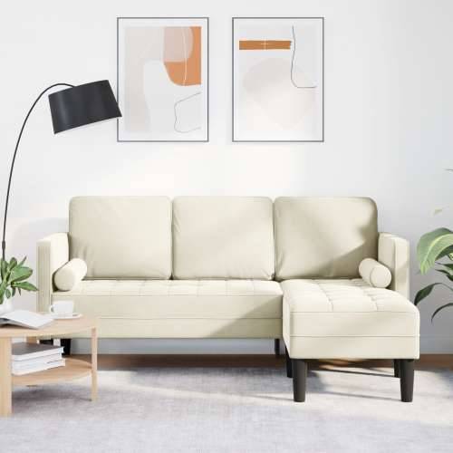 L-kutna garnitura Krem 173x131x67 cm Velvet Cijena