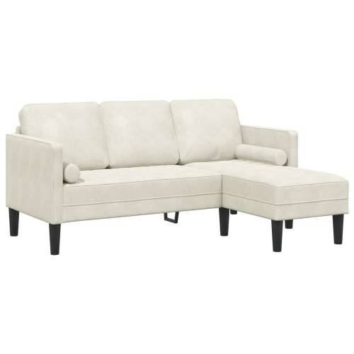 L-kutna garnitura Krem 173x131x67 cm Velvet Cijena
