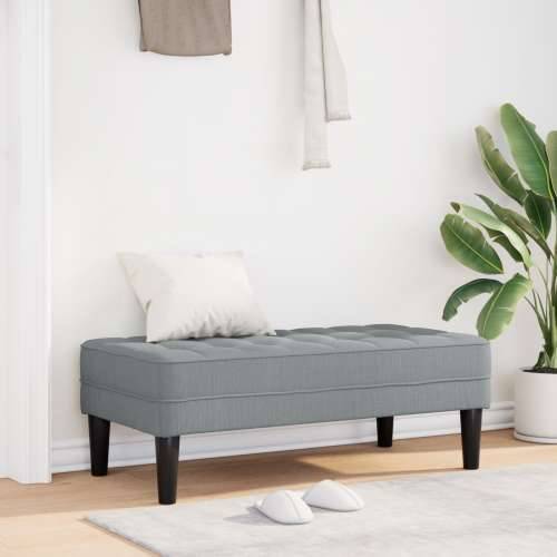 Klupa Svjetlosiva 113x57x39 cm Tkanina Cijena