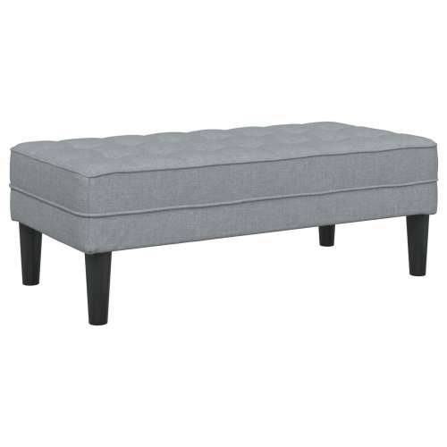 Klupa Svjetlosiva 113x57x39 cm Tkanina Cijena