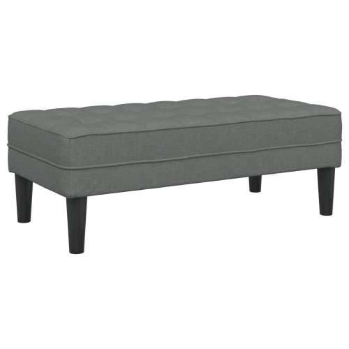 Klupa Tamno Siva 113x57x39 cm Tkanina Cijena