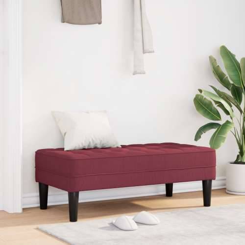 Klupa Vino Crvena 113x57x39 cm Tkanina Cijena