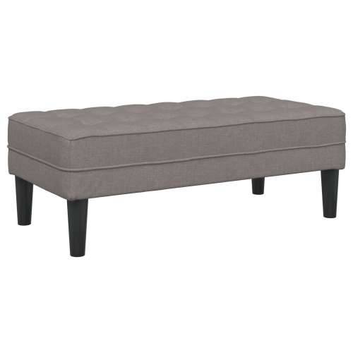 Klupa Taupe 113x57x39 cm Tkanina Cijena