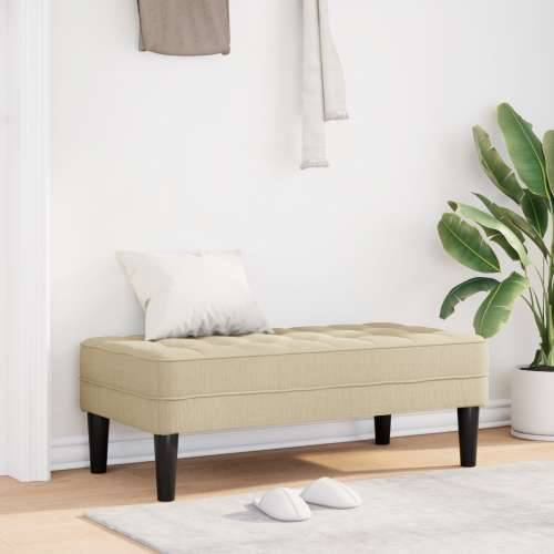 Klupa Krem 113x57x39 cm Tkanina Cijena