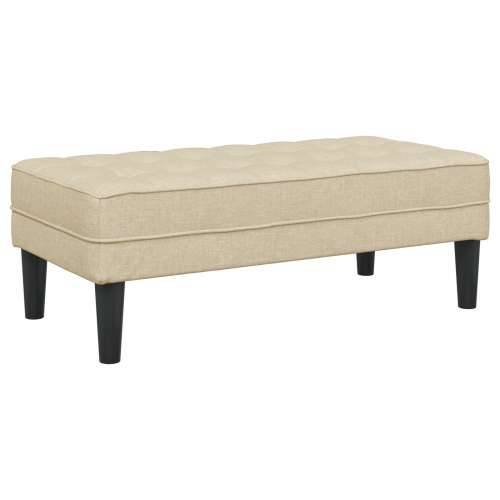 Klupa Krem 113x57x39 cm Tkanina Cijena